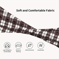 Plaid Breathable Headband for Sport & Casual Wear