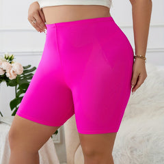 High Waisted Skinny Biker Shorts