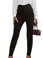 High Waist Slim Fit Pants for Office