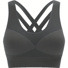 Seamless Criss Cross Back Tank Bra