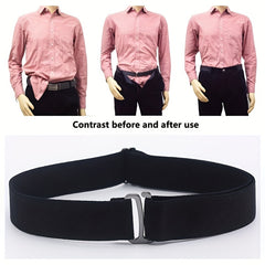 Invisible Adjustable Waist Belt Shirt Anti Wrinkle Elastic Belt