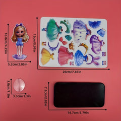 Magnetic Princess Dress Up Sticker Set Girls' Dress up Toy Christmas Halloween