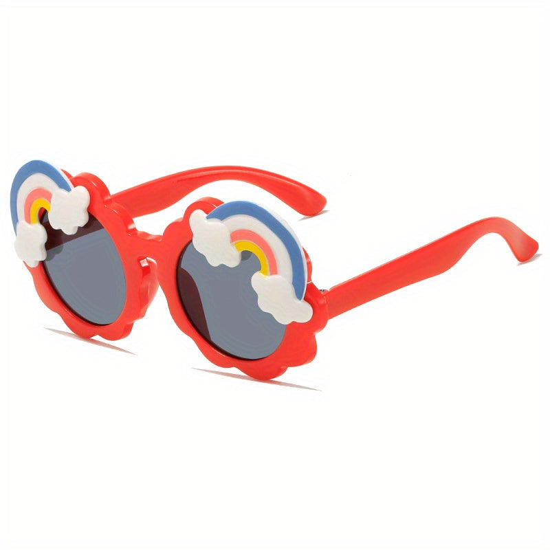 Rainbow Round Sunglasses for Street Photography Party