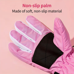 Winter Kids Waterproof Warm Skiing Gloves for Boys Girls