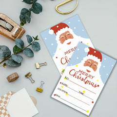 Christmas Invitation Card Merry Christmas Decoration Props Party Blessing Card