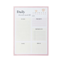 Letter Graphic Plan Notepad 52 Sheets For Daily Planning