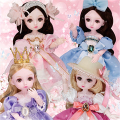 Adorable 13 Joints Sweet Doll with Realistic 3D Eyelashes and Hair