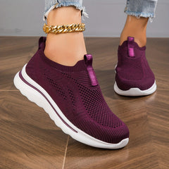 Women's Slip on Sneakers Soft Sole Comfortable Walking Shoes
