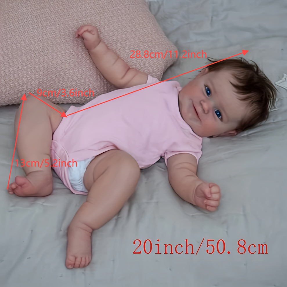 50 8 Cm Reborn Dolls Waterproof Realistic Doll Full Vinyl Body