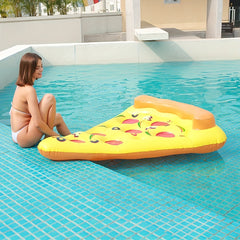 Pizza Slice Inflatable Lounge Chair for Pool Parties and Beach Fun