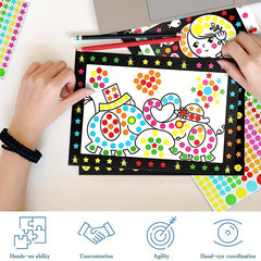 20pcs Funny Puzzle Painting Kits Dot Stickers 10 Different Patterns