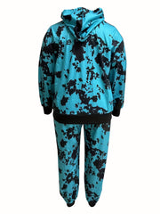 Tie Dye Hoodie & Joggers Set with Pockets