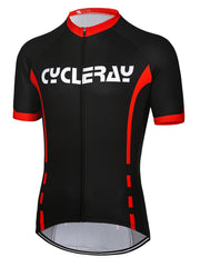 Men's Letter Pattern Cycling Jersey Active Breathable