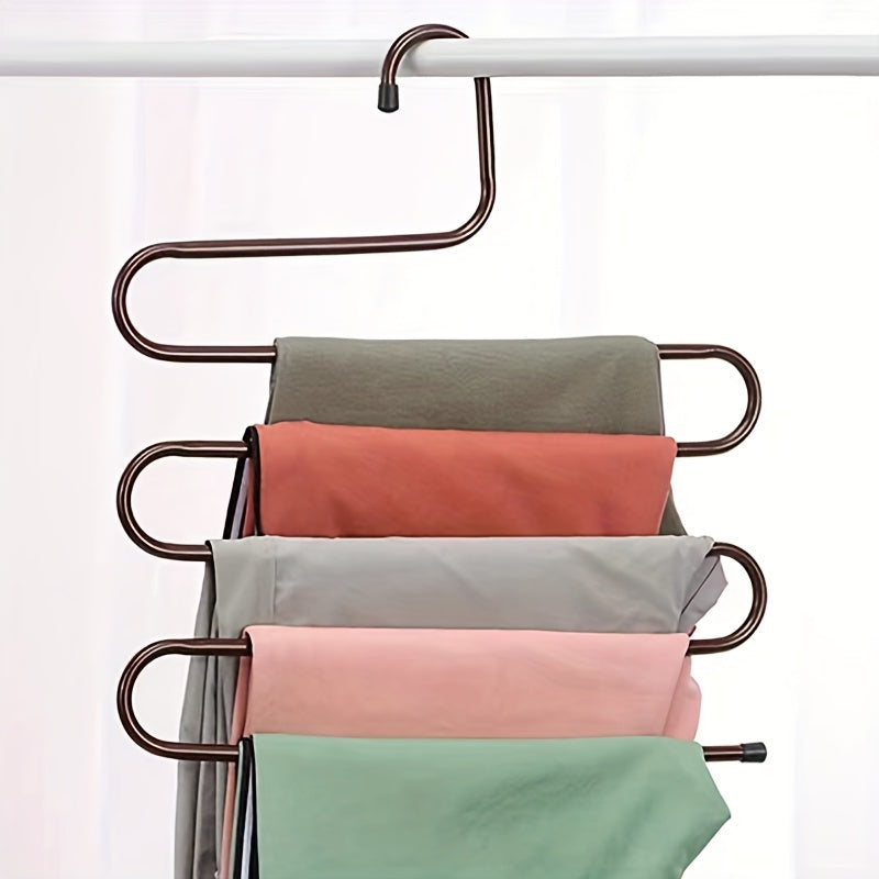 S-shaped Magic Iron Pants Rack Stainless Steel Pants Rack