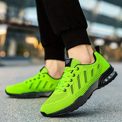 Men's Air Cushioned Lace up Sneakers Comfortable Shoes