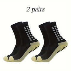 Men's Mid Crew Sport Socks 2 Pairs Nylon Blend
