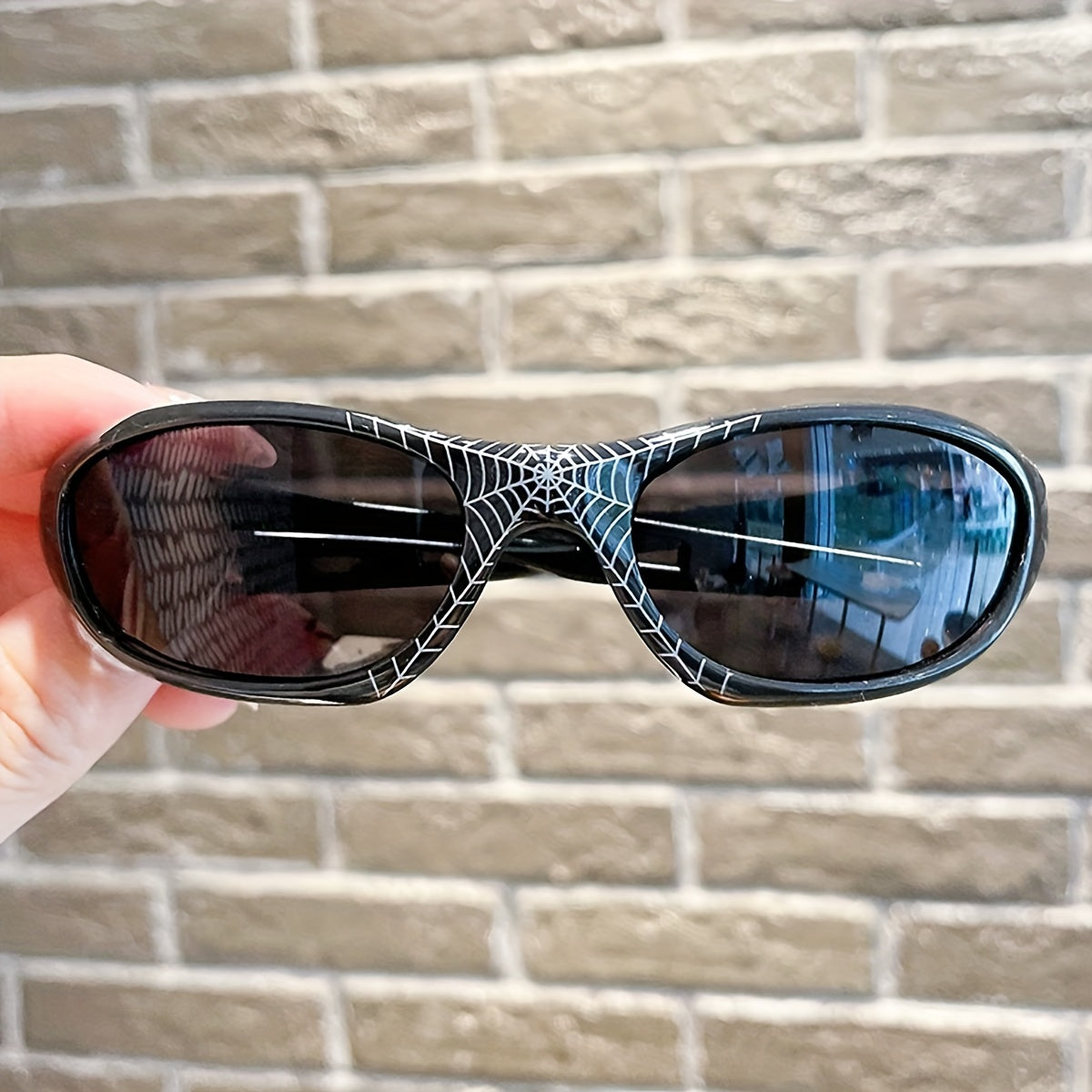 Y2K Spider Pattern Sunglasses for Kids
