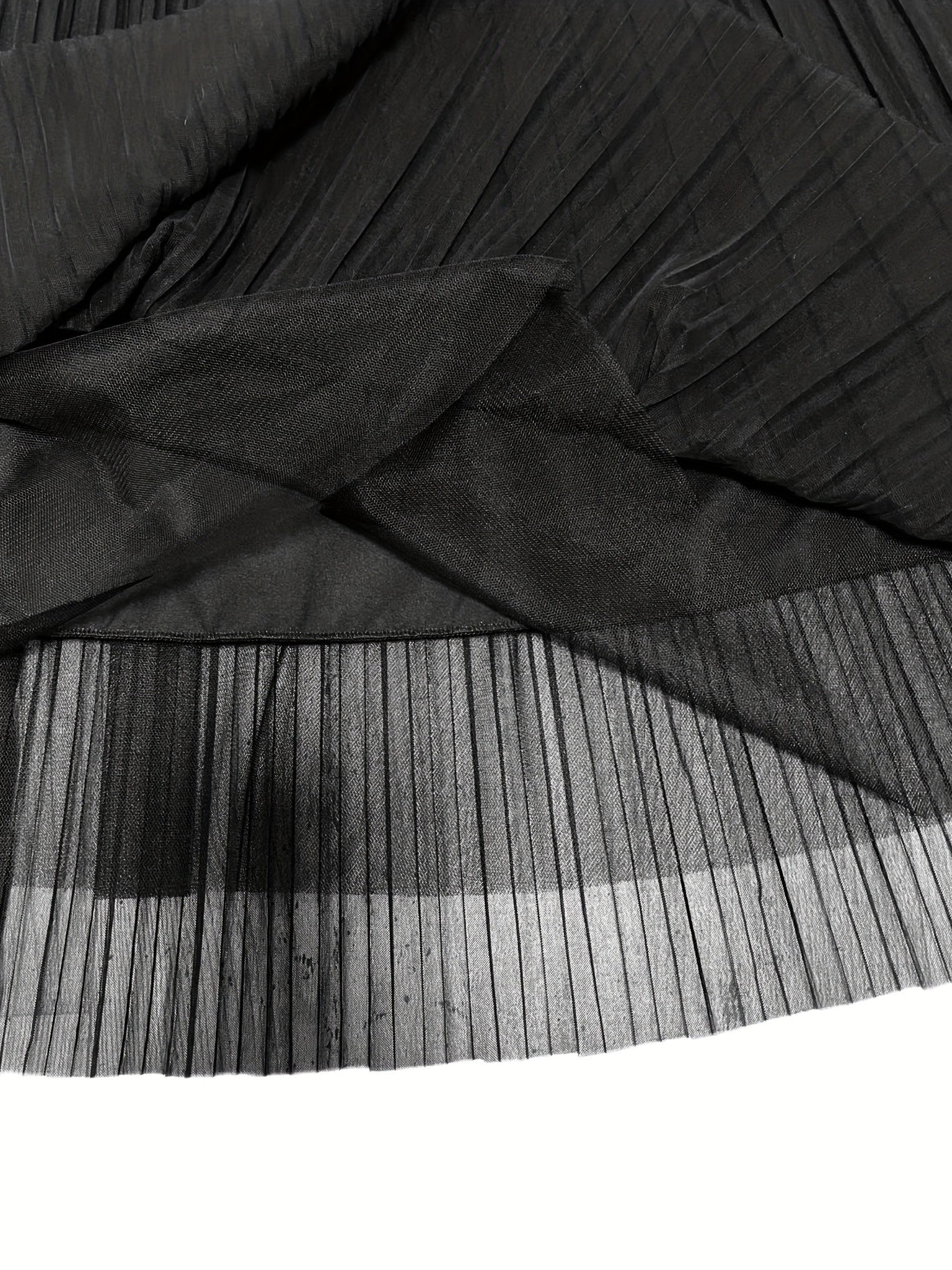 Pleated Elastic Waist Skirt for Women's Spring & Summer Clothing