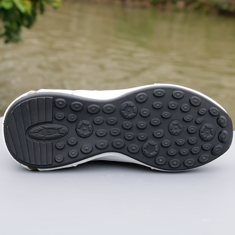 Men's Non Slip Lace Up Soft Sole Casual Shoes for Outdoor Activities