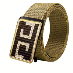 Men's Belt Slider Belt Two C Casual Belt Bite Metal
