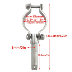 Stainless Steel 304 Paddle Holder Clamp On Oarlock