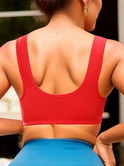 Front Buckle Wireless Push Up Bra