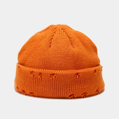 Unisex Woolen Retro Ripped Hip-hop Knitted Hat