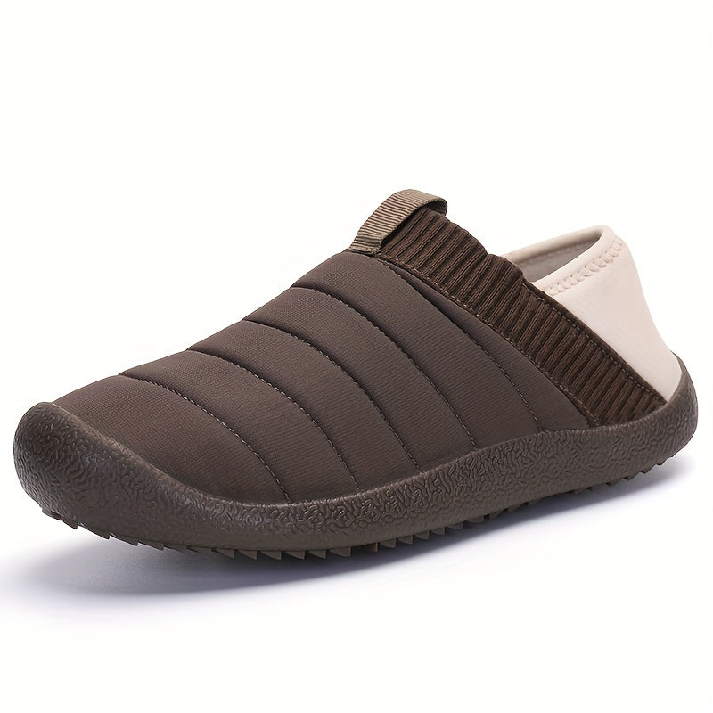 Men's Plush Cozy House Slippers Anti skid Winter Shoes