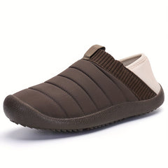 Men's Plush Cozy House Slippers Anti skid Winter Shoes