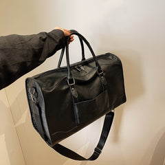 Retro Lightweight Travel Zipper Bag Large Capacity Fitness Tote Bag