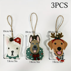Mini Christmas Sense Dog Pendant Christmas Gift