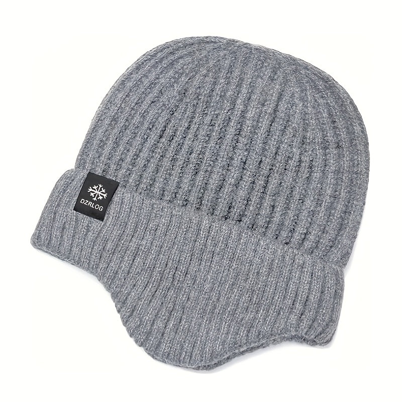 Men's Winter Knitted Hat Plus Velvet Thickened Ear Protection Beanie
