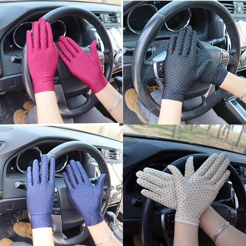 Casual Sunscreen Driving Cycling Gloves for Women