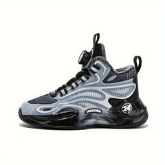 Boy's Chunky Shoes with Rotating Buckle Soft Sole Sneakers