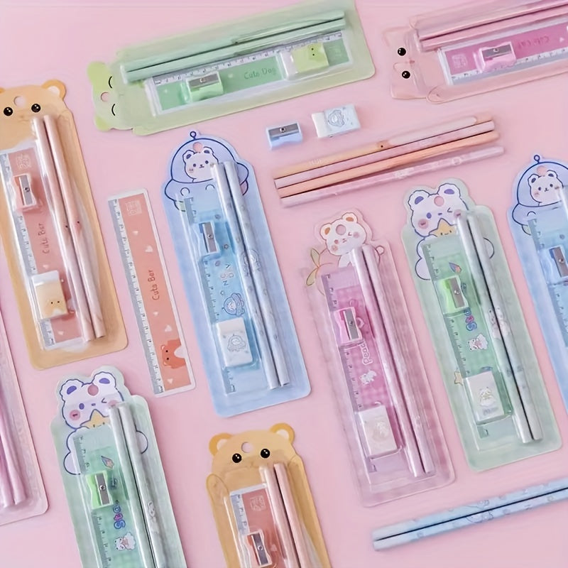 Student Stationery Set 5-in-1 Pencil Teacher Prize School Supplies