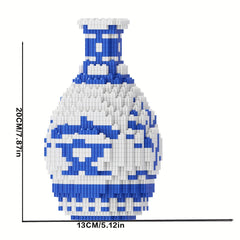 1500pcs 3D Ceramic Vase DIY Puzzle Kit Adult Assembly Model Set