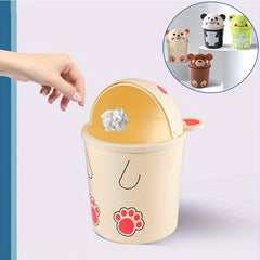 Mini Pet Desktop Trash Can For RV Office Meeting Table Hospital