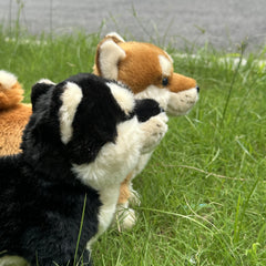 Realistic Shiba Inu Dog Plush Toy Brown Standing Stuffed Animal