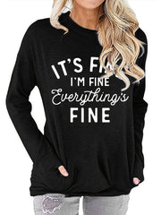 Women's Letter Print Long Sleeve T Shirt