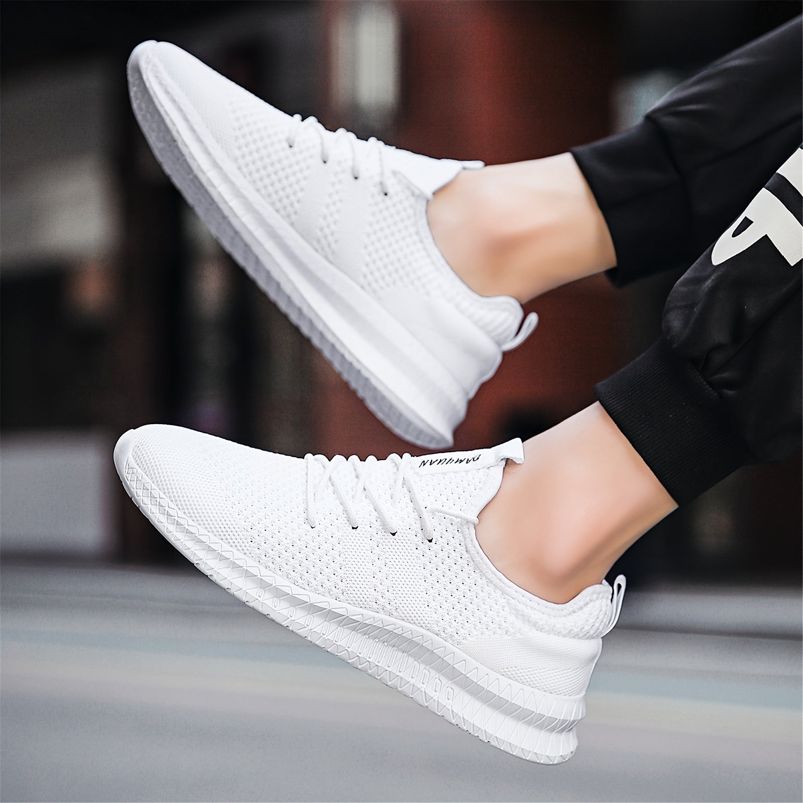 Women Running Shoes Breathable Sneakers Gym Tennis Lace Up Lightweight Shoes