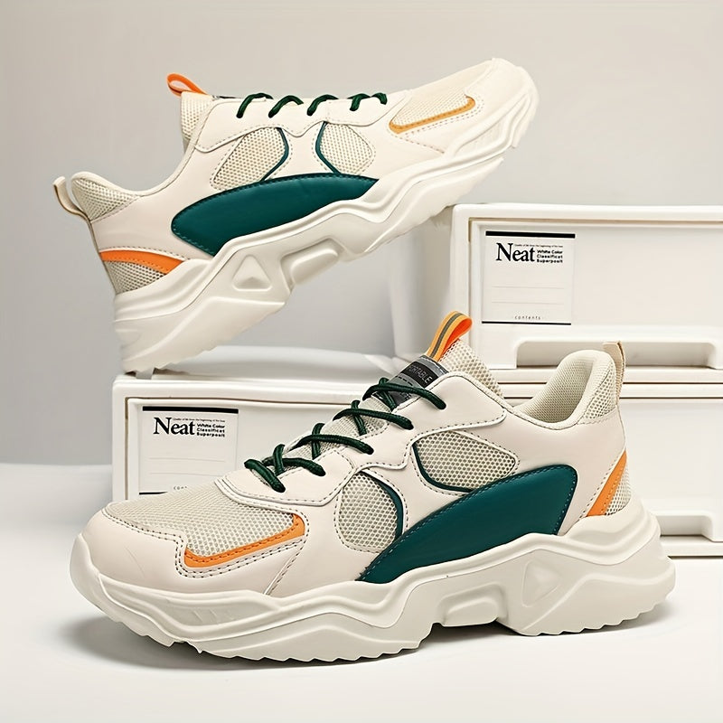 Men's Chunky Sneakers Breathable & Wear-Resistant