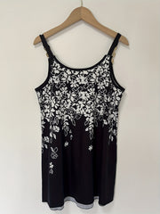 Floral Print Lace Cami Top V Neck Sleeveless Summer Top