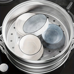 Large Stainless Steel Steamer Pot Set Thickened Household Cookware Kitchenware