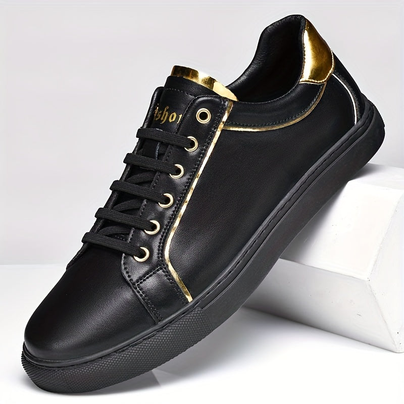 Men's Lace Up Skate Shoes Lightweight Comfy Non slip Sneakers