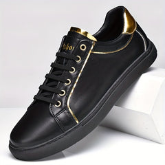 Men's Lace Up Skate Shoes Lightweight Comfy Non slip Sneakers