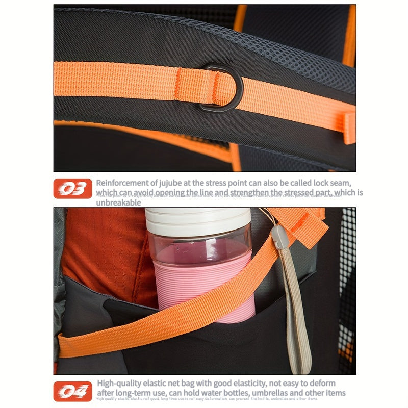 Large Capacity Hiking Backpack Waterproof Outdoor Bag Men Women