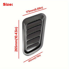Carbon Fiber Car Air Flow Intake Vent Cover Sticker Decal