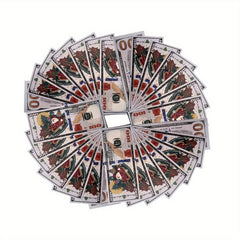 Christmas Paper Money Fan 100-600pcs Festive Santa Snowflakes Gift Boxes