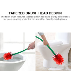 Creative Toilet Brush With Holder Bowl&Long Handle Bathroom Cleaning Tool