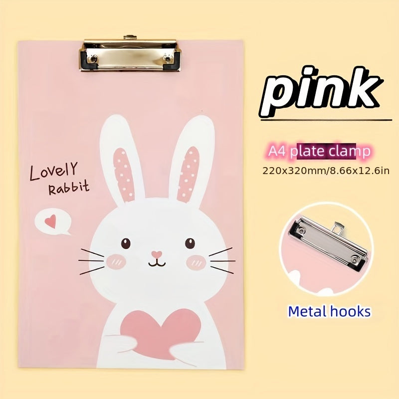 Wooden Cartoon A4 Clip Folder for Office Supplies